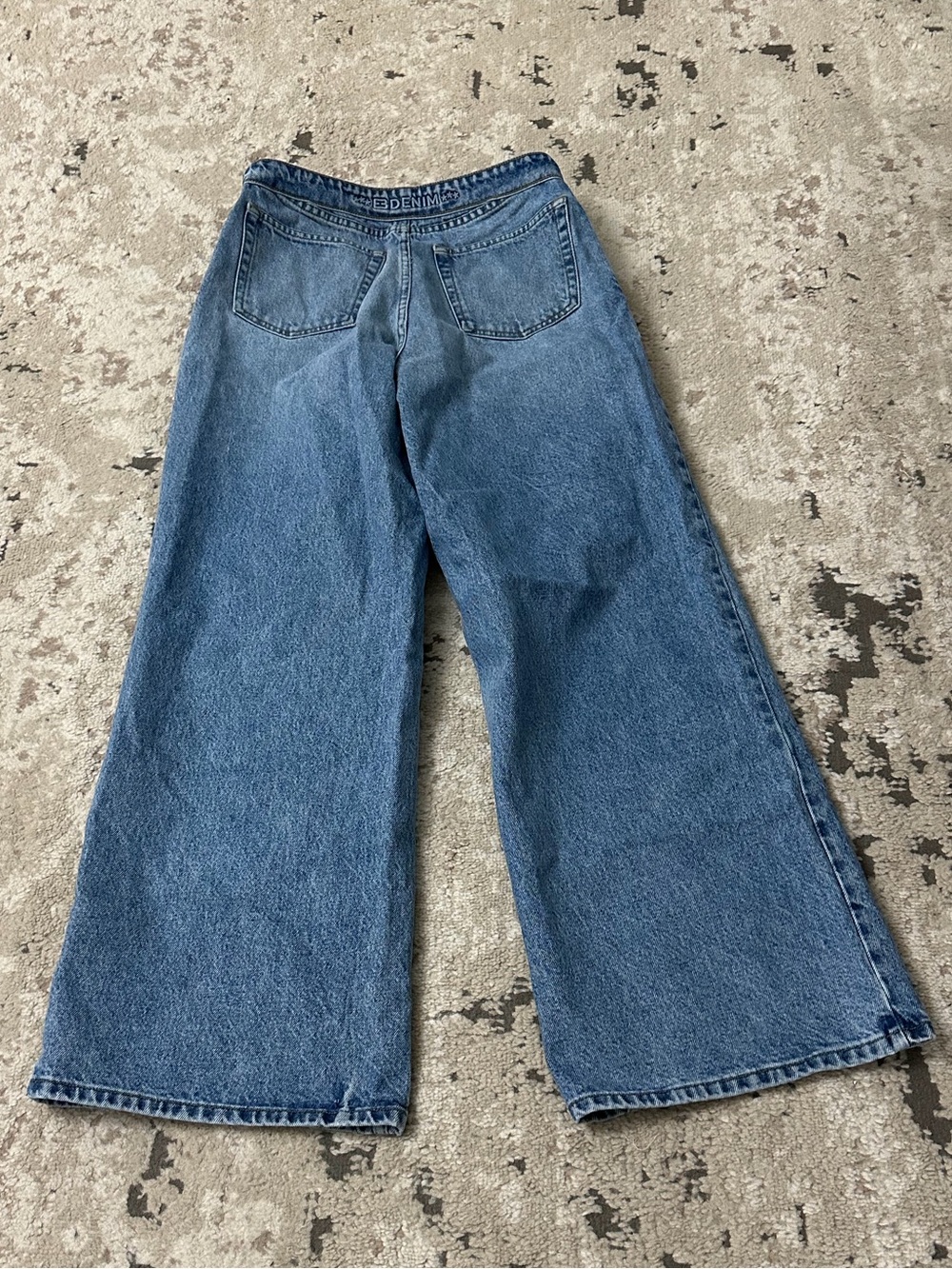 EB Denim Madison High-Rise Foldover Wide Leg Jeans Size 28 - Picture 4 of 6